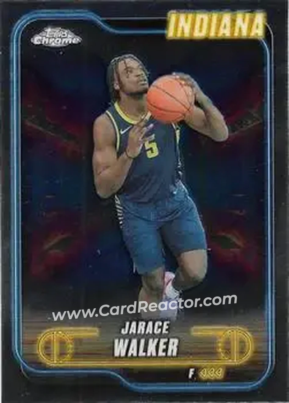2024-25 Topps Chrome #80 - Jarace Walker - Indiana Pacers - Front