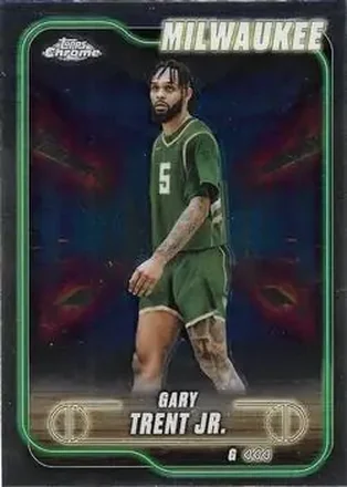 2024-25 Topps Chrome #81 - Gary Trent Jr. - Milwaukee Bucks