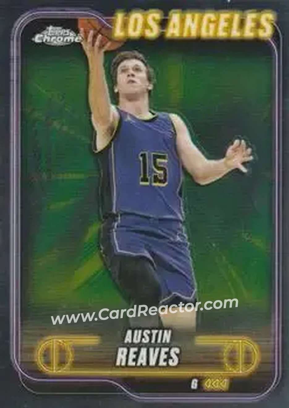 2024-25 Topps Chrome #87 - Austin Reaves - Los Angeles Lakers - Front