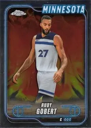 2024-25 Topps Chrome #90 - Rudy Gobert - Minnesota Timberwolves