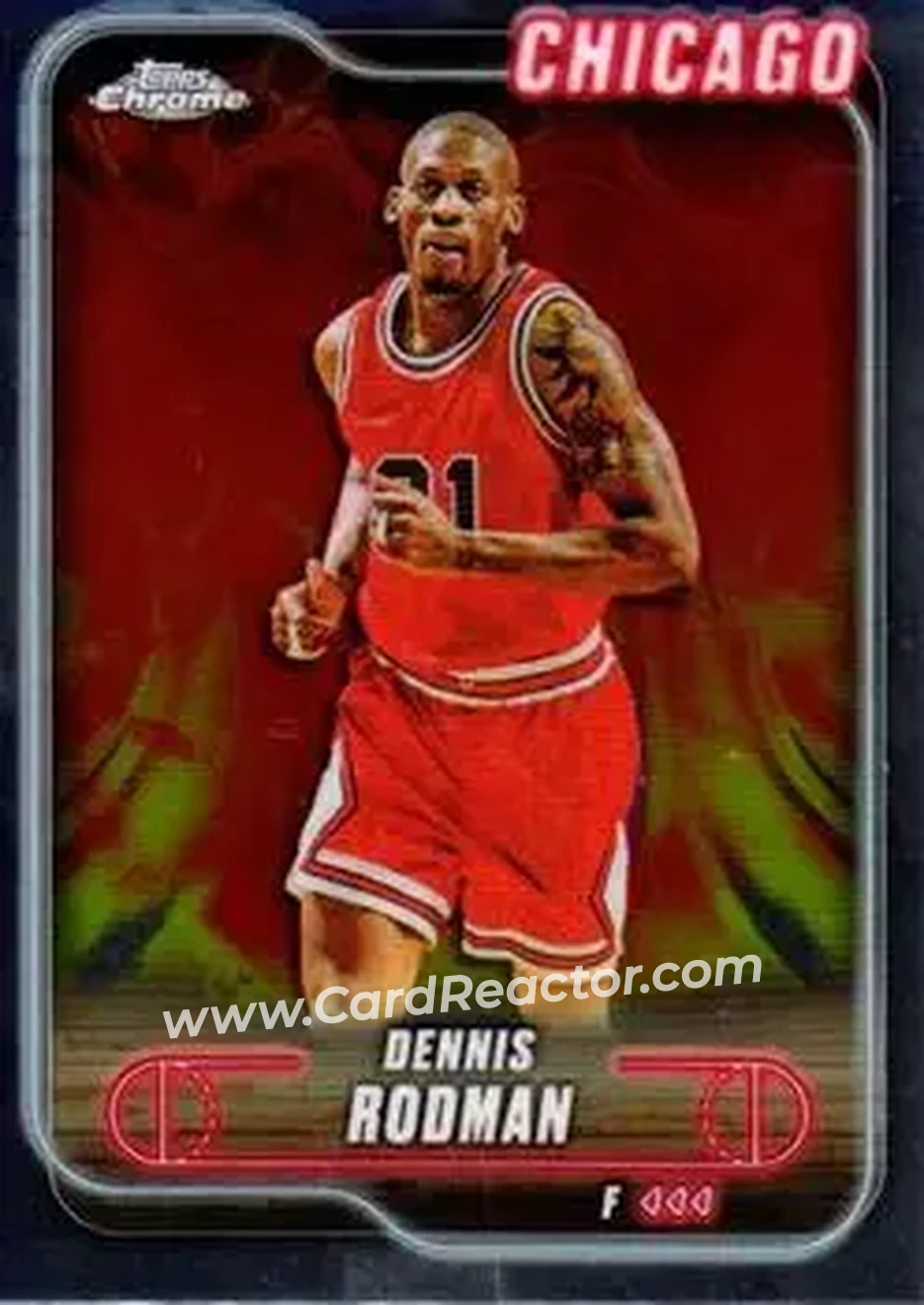 2024-25 Topps Chrome #95 - Dennis Rodman - Chicago Bulls - Front