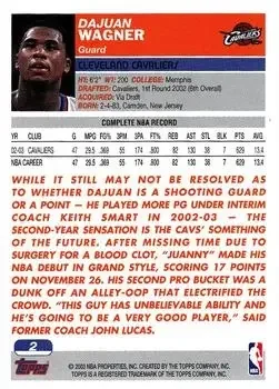 Back of Dajuan Wagner