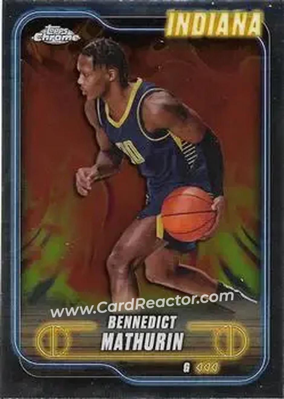 2024-25 Topps Chrome #96 - Bennedict Mathurin - Indiana Pacers - Front