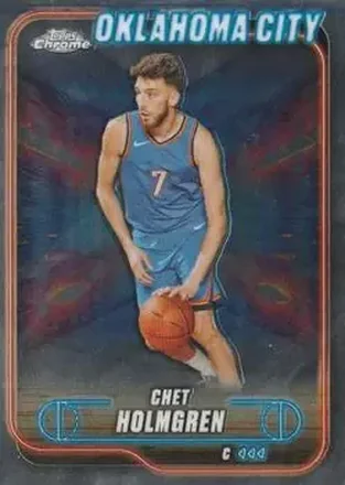 2024-25 Topps Chrome #99 - Chet Holmgren - Oklahoma City Thunder