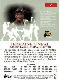 Back of Jermaine O'Neal