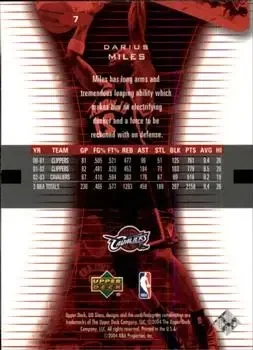 Back of Darius Miles