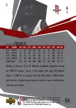 Back of Steve Francis