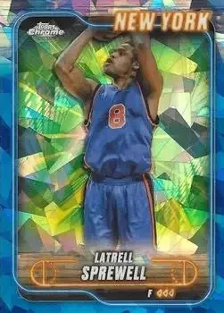 2024-25 Topps Chrome Sapphire Edition #4 Latrell Sprewell