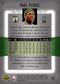 Back of Paul Pierce