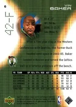 Back of Vin Baker