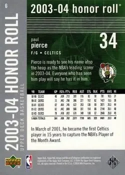 Back of Paul Pierce
