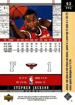 Back of Stephen Jackson