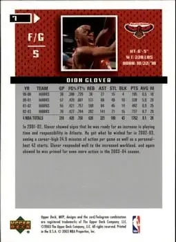 Back of Dion Glover