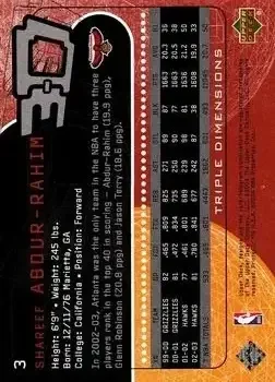 Back of Shareef Abdur-Rahim