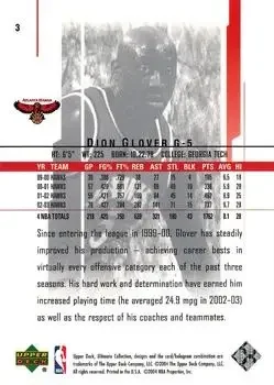 Back of Dion Glover