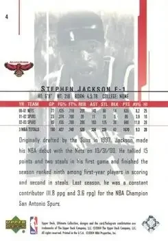 Back of Stephen Jackson
