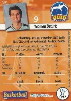 Back of Teoman Ozturk