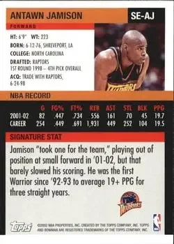 Back of Antawn Jamison