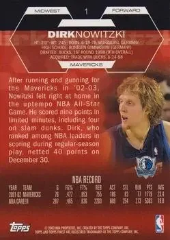 Back of Dirk Nowitzki