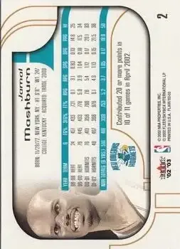Back of Jamal Mashburn