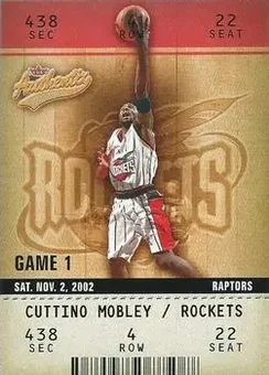 2002-03 Fleer Authentix #3 - Cuttino Mobley - Houston Rockets