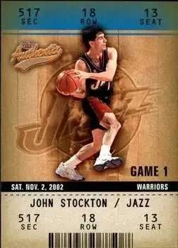 2002-03 Fleer Authentix #4 John Stockton