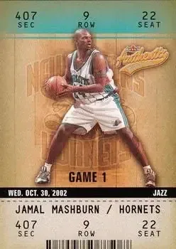 2002-03 Fleer Authentix #5 Jamal Mashburn