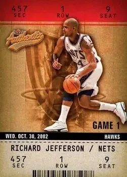 2002-03 Fleer Authentix #8 Richard Jefferson