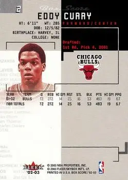Back of Eddy Curry