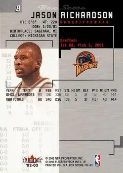 Back of Jason Richardson