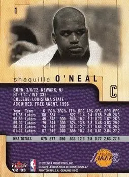 Back of Shaquille O'Neal