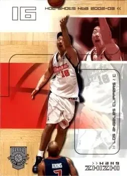 2002-03 Fleer Hot Shots #8 Wang Zhizhi