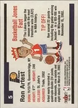 Back of Metta World Peace