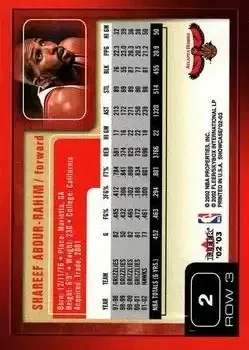 Back of Shareef Abdur-Rahim