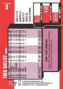 Back of Theo Ratliff