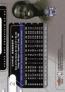 Back of Chris Webber