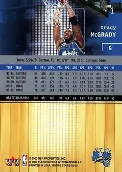 Back of Tracy McGrady