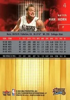 Back of Keith Van Horn