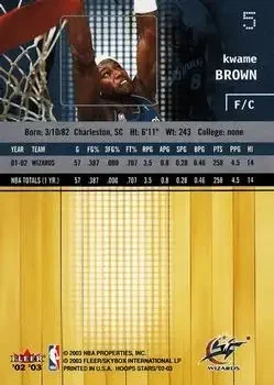 Back of Kwame Brown