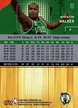 Back of Antoine Walker