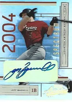 2004 Playoff Absolute Memorabilia - Signature Spectrum Silver #83 - Jeff Bagwell - Houston Astros
