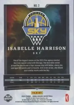 Back of Isabelle Harrison
