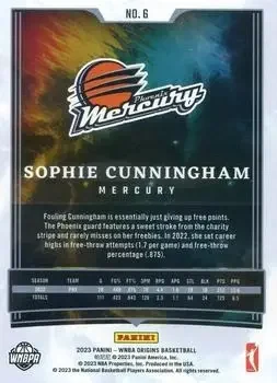 Back of Sophie Cunningham