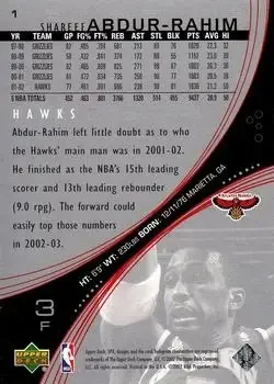 Back of Shareef Abdur-Rahim