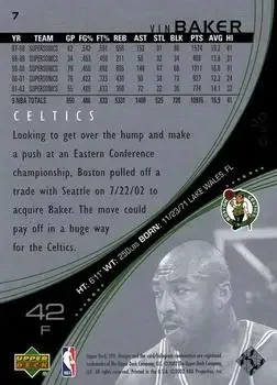 Back of Vin Baker