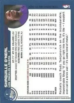 Back of Shaquille O'Neal