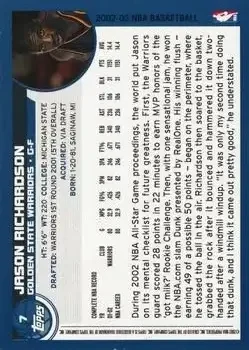 Back of Jason Richardson
