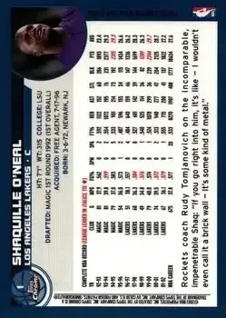 Back of Shaquille O'Neal