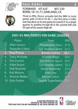Back of Paul Pierce
