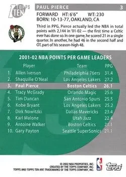 Back of Paul Pierce